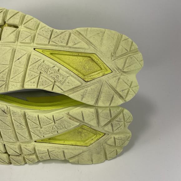 Hoka One One Mach 4 Running Shoes Womens Size 6.5 B White Citrus Sneakers - Picture 9 of 11